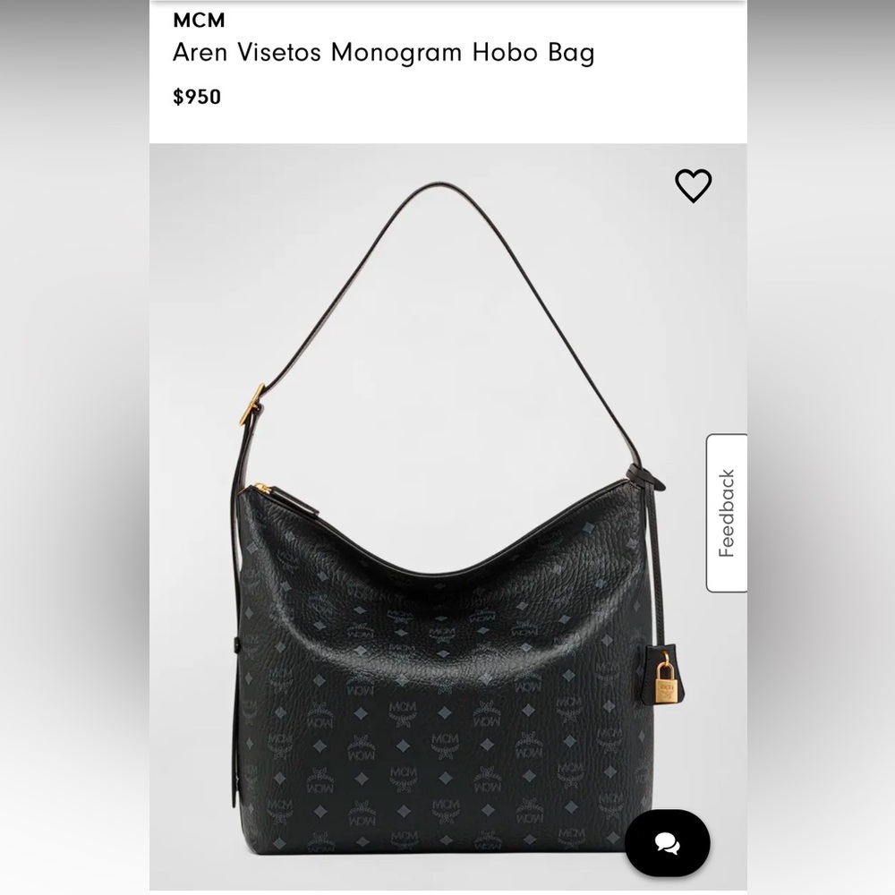 MCM Aren Visetos Monogram Hobo Bag